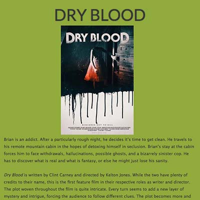 DRY BLOOD